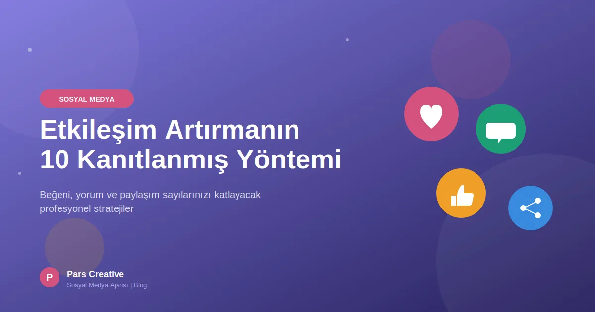 Sosyal Medyada Etkileşim Artırmanın 10 Kanıtlanmış Yöntemi
